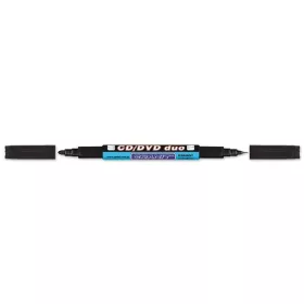   Alkoholos marker, CD/DVD, 0,4/1,5-2,5 mm, kúpos, kétvégű, GRANIT "Piccolo M830", fekete