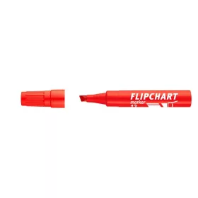   Flipchart marker, 1-4 mm, vágott, ICO "Artip 12", piros