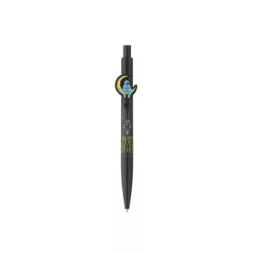   Golyóstoll, 0,8 mm, nyomógombos, ICO "Astronaut", fekete-fekete