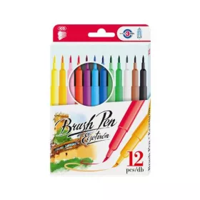   Ecsetirón készlet, ICO "Brush Pen", 12 különböző szín