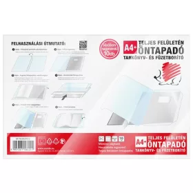   Öntapadó füzet- és könyvborító, A4, víztiszta, öntapadó, ICO "Süni"