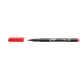 Alkoholos marker, OHP, 1-1,5 mm, M, ICO, piros
