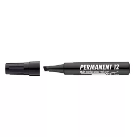   Alkoholos marker, 1-4 mm, vágott, ICO "Permanent 12", fekete