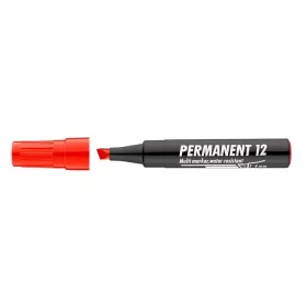   Alkoholos marker, 1-4 mm, vágott, ICO "Permanent 12", piros