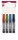 Alkoholos marker készlet, 1-4 mm, vágott, ICO "Permanent 12", 4 különböző szín
