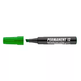   Alkoholos marker, 1-4 mm, vágott, ICO "Permanent 12", zöld