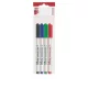 Tábla- és flipchart marker készlet, 1-1,5 mm, kúpos, ICO "Slim M", 4 különböző szín