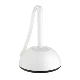   Ügyféltoll, 0,8 mm, fehér tolltest, ICO "Lux", kék