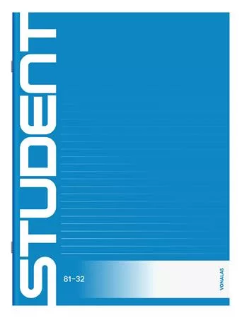 Füzet, tűzött, A4, vonalas, 32 lap, ICO "Student", "81-32"