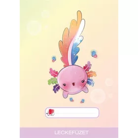  Füzet, tűzött, A5, lecke, 32 lap, ICO "Süni", axolotl
