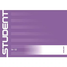  Füzet, tűzött, A5, fekvő, hangjegy, 32 lap, ICO "Student", "36-32"