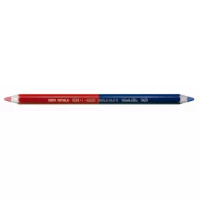   Postairón, hatszögletű, vastag, KOH-I-NOOR "3423", piros-kék