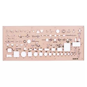 Elektronikai sablon, műanyag, KOH-I-NOOR "703071"