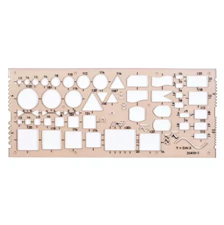 Elektronikai sablon, műanyag, KOH-I-NOOR "703071"