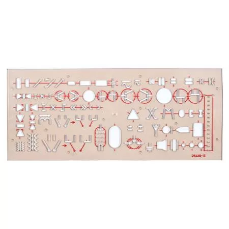 Elektronikai sablon, műanyag, KOH-I-NOOR "703071"