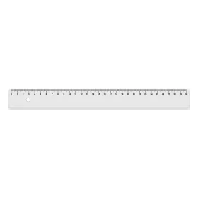 Vonalzó, műanyag, 30 cm, KOH-I-NOOR