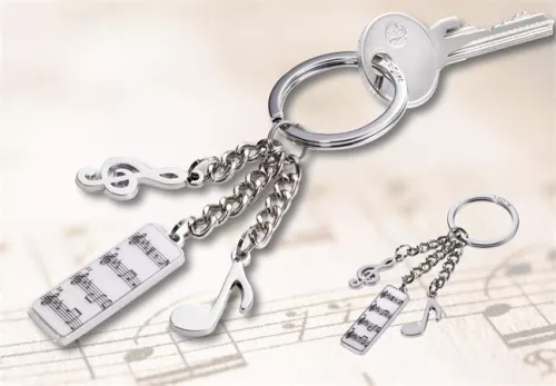 Kulcstartó, 3 charm dísszel, TROIKA "5. Sinfonie"
