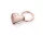Kulcstartó, SWAROVSKI® kristályokkal, TROIKA, "Girls Best Friend Rosy" Shiny