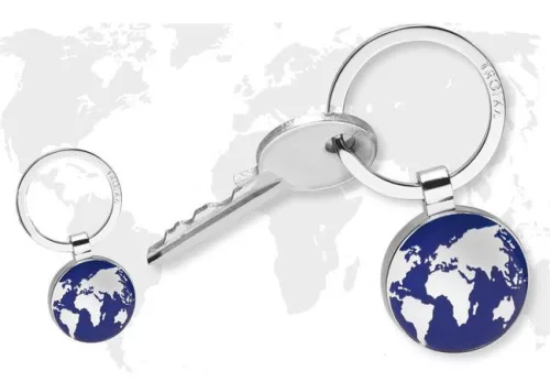 Kulcstartó, TROIKA "Around the world", kék
