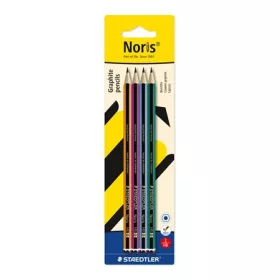   Grafitceruza készlet, HB, hatszögletű, STAEDTLER "Noris® 120 colour edition", 4 darab