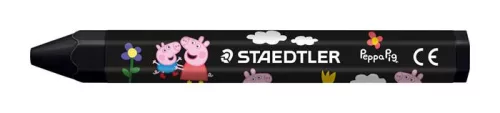 Zsírkréta, hatszögletű, jumbo, STAEDTLER „Noris® junior 224”, Peppa malac, 12 szín