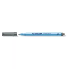   Alkoholmentes marker, OHP, 1 mm, STAEDTLER "Lumocolor® 305 M", fekete