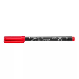   Alkoholos marker, OHP, 1 mm, STAEDTLER "Lumocolor® 317 M", piros