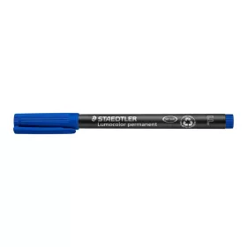   Alkoholos marker, OHP, 0,6 mm, STAEDTLER "Lumocolor® 318 F", kék