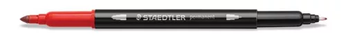 Alkoholos marker készlet, 0,5/3,0 mm, kétvégű, STAEDTLER "3187", 18 különböző szín
