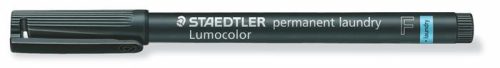 Textil jelölő alkoholos marker, 0,6 mm, kúpos, STAEDTLER "Lumocolor® laundry 319 LM", fekete