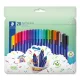 Filctoll készlet, 1 mm, STAEDTLER "Triplus 323", 20 különböző szín