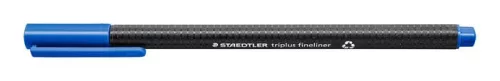 Tűfilc, 0,3 mm, STAEDTLER "Triplus 334", ciánkék