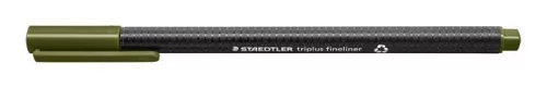 Tűfilc, 0,3 mm, STAEDTLER "Triplus 334", olivazöld