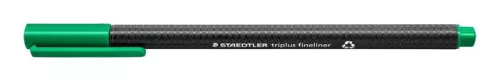 Tűfilc, 0,3 mm, STAEDTLER "Triplus 334", zöld