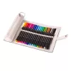 Tűfilc készlet feltekerhető tolltartóban vegyes színekben, 0,3 mm, STAEDTLER "Triplus® 334", 20 különböző szín