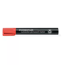   Alkoholos marker, 2-5 mm, vágott, STAEDTLER "Lumocolor® 350", piros