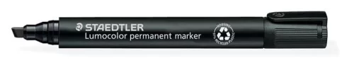 Alkoholos marker, 2-5 mm, vágott, STAEDTLER "Lumocolor® 350", fekete
