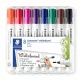 Táblamarker készlet, 2 mm, kúpos, STAEDTLER "Lumocolor® 351", 8 különböző szín