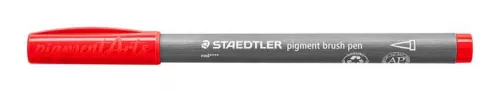 Ecsetirón készlet, STAEDTLER "Pigment brush 371", 12 különböző alapszín