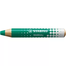   Táblaceruza fehértáblához, flipchartpapírhoz, kúpos, STABILO "MARKdry", zöld