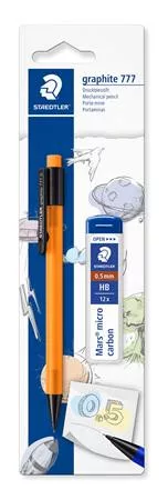Nyomósirón és grafitbél, 0,5 mm, STAEDTLER "Graphite 777", vegyes színek