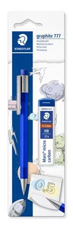 Nyomósirón és grafitbél, 0,5 mm, STAEDTLER "Graphite 777", vegyes színek