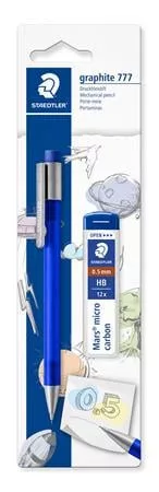 Nyomósirón és grafitbél, 0,5 mm, STAEDTLER "Graphite 777", vegyes színek