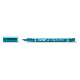   Dekormarker, 1-2 mm, kúpos, STAEDTLER "8323", metálkék