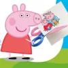 Olló, óvodai, 10 cm, STAEDTLER "Noris® Junior 965", Peppa malac
