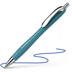   Golyóstoll, 0,7 mm, nyomógombos, SCHNEIDER "Slider Rave XB", türkiz