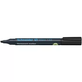   Alkoholos marker, 1-4 mm, vágott, SCHNEIDER "Maxx 133", fekete