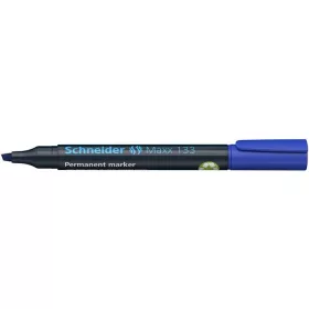   Alkoholos marker, 1-4 mm, vágott, SCHNEIDER "Maxx 133", kék
