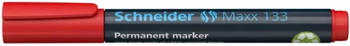 Alkoholos marker, 1-4 mm, vágott, SCHNEIDER "Maxx 133", piros