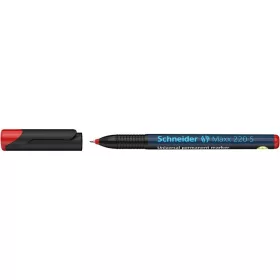   Alkoholos marker, OHP, 0,4 mm, SCHNEIDER "Maxx 220 S", piros